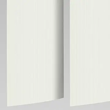 Ribbed Curved PVC Alabaster