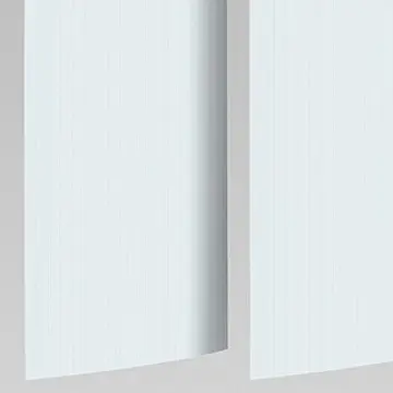 Ribbed Curved PVC White