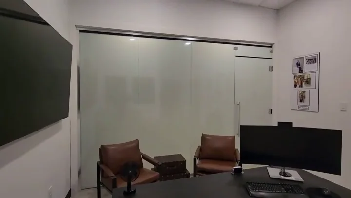 Residential glass after switchable privacy film